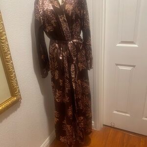 Beautiful lightweight, long floral sleepwear